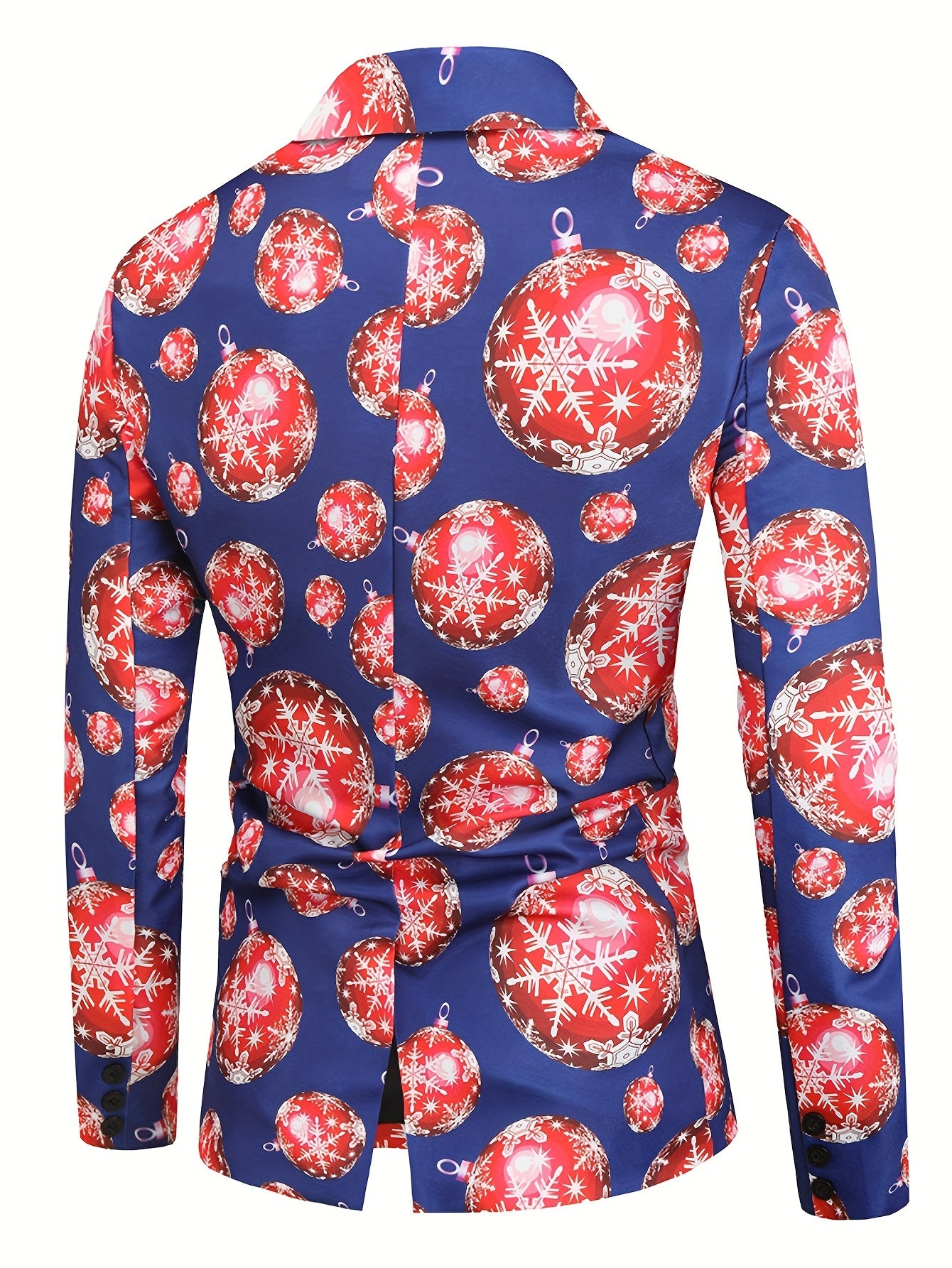 Men's Christmas Print Blazer