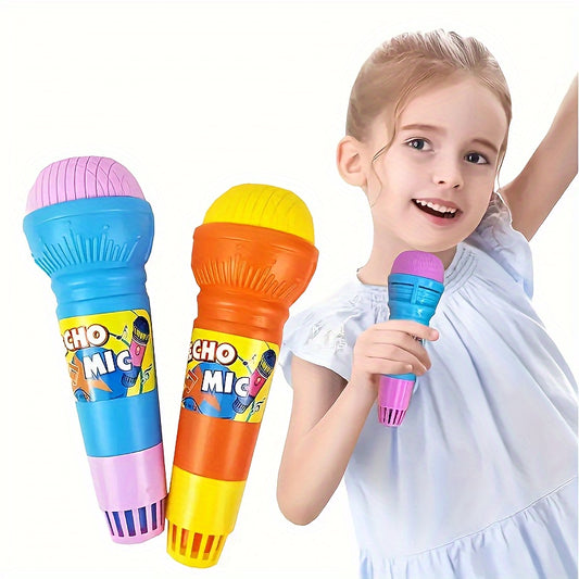 Kids Echo Microphone with Sound Effects - Durable Plastic Singing Toy for Early Education, Creative Music Play Gift for Children, Ideal for Christmas and Birthday Presents