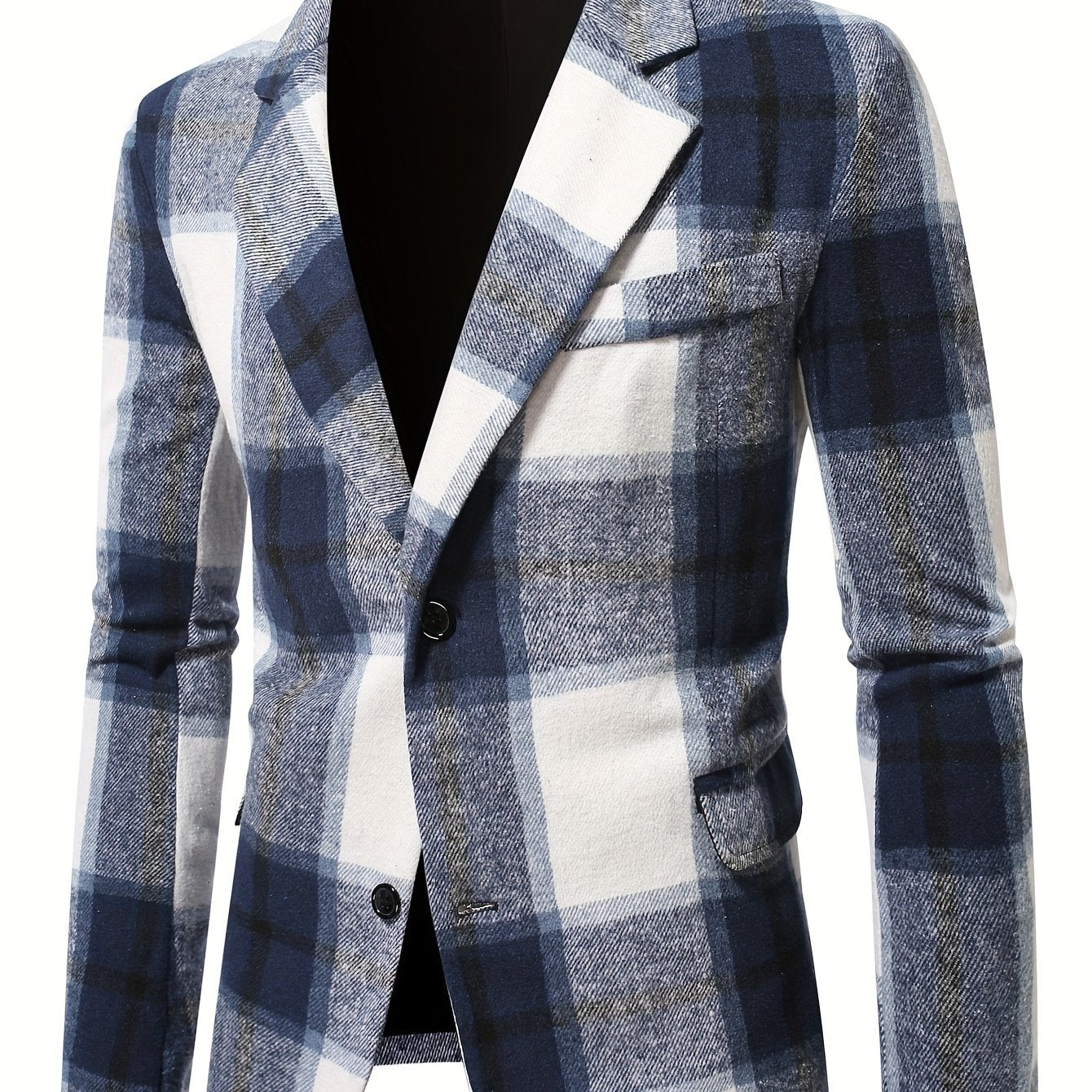 Men's Classic Plaid Blazer