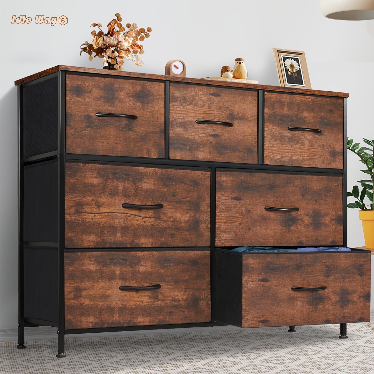 Idle Way Dresser For Bedroom With 7 Drawers