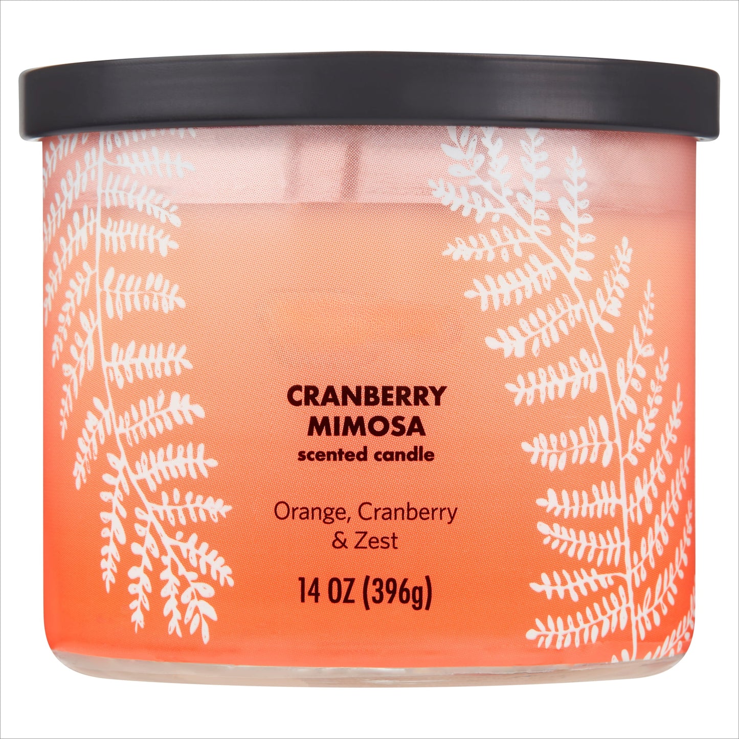 Cranberry Mimosa Candle, 3-Wick Ombre Wrap 14-Ounce