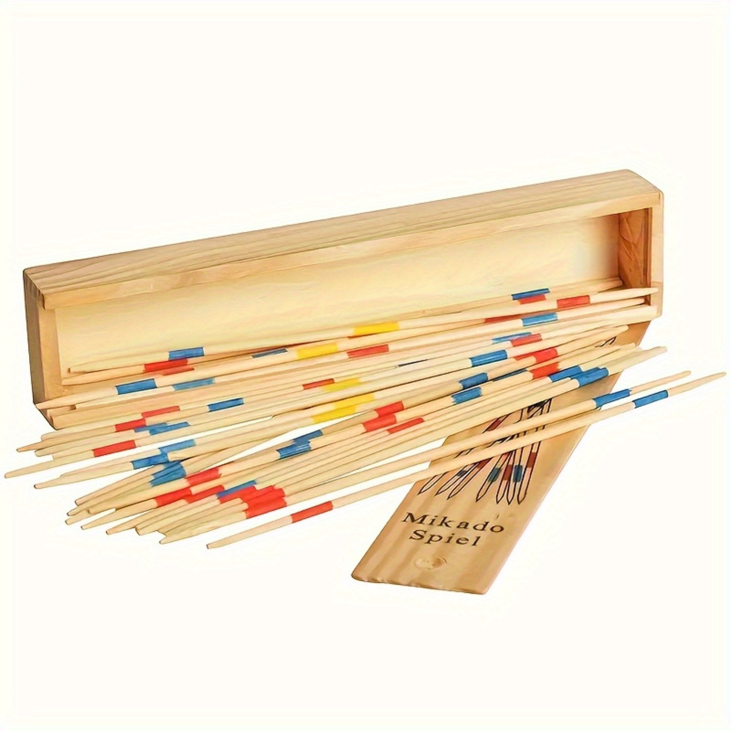 Mikado Pick-Up Sticks Game - 31pcs Classic Wooden Strategy Set for Adults & Teens, Perfect for Family Fun Parties & Gifts, No Batteries Required