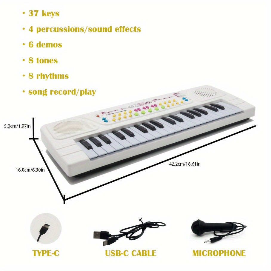 Portable Multifunctional Electronic Piano Keyboard