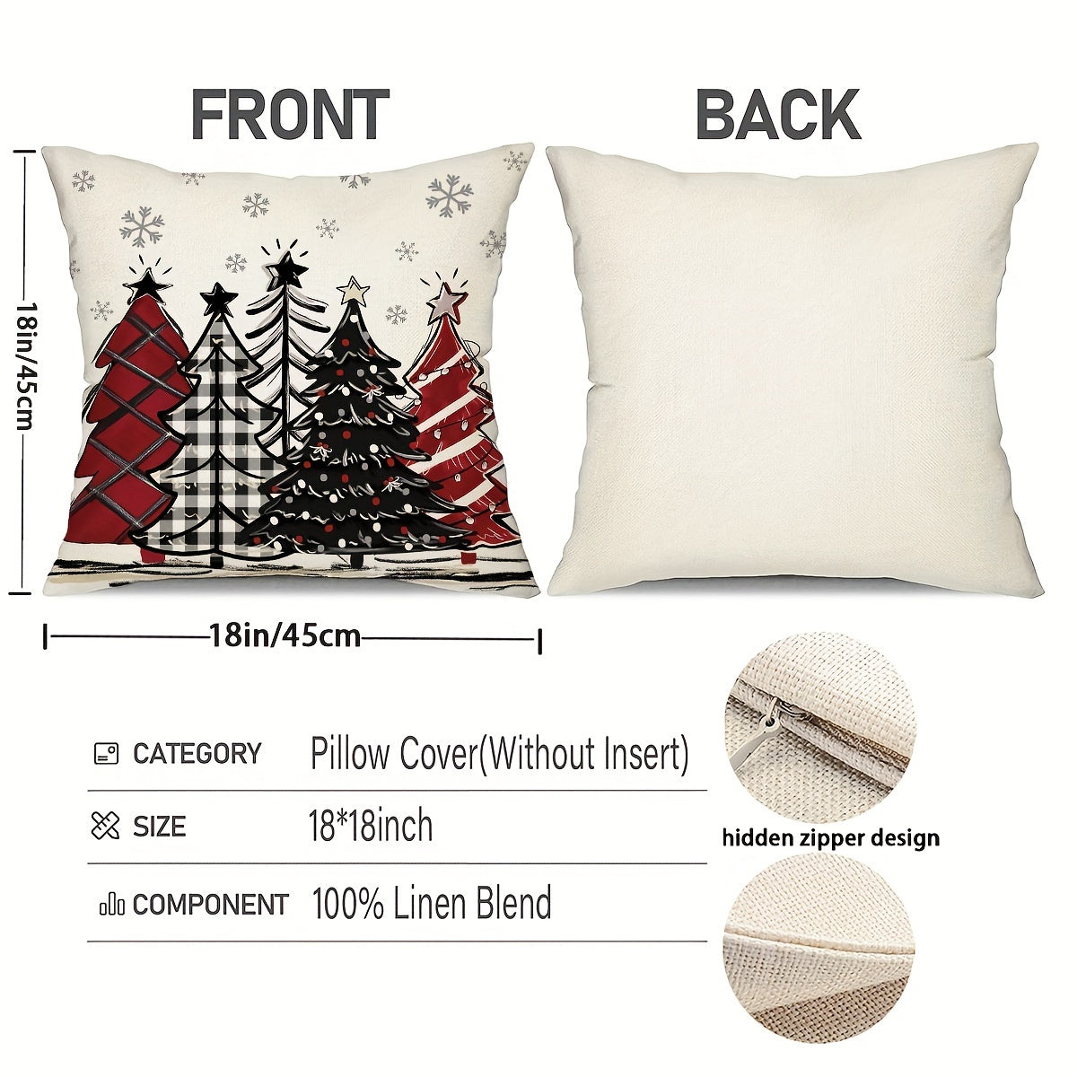 Decorative Home Décor Cushion Covers 4pcs