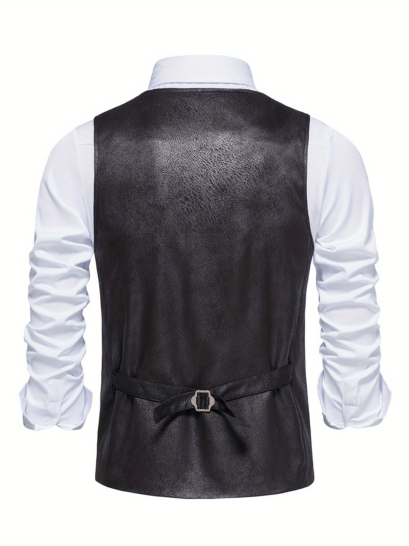 Classic Single Breasted V-neck Dress Vest