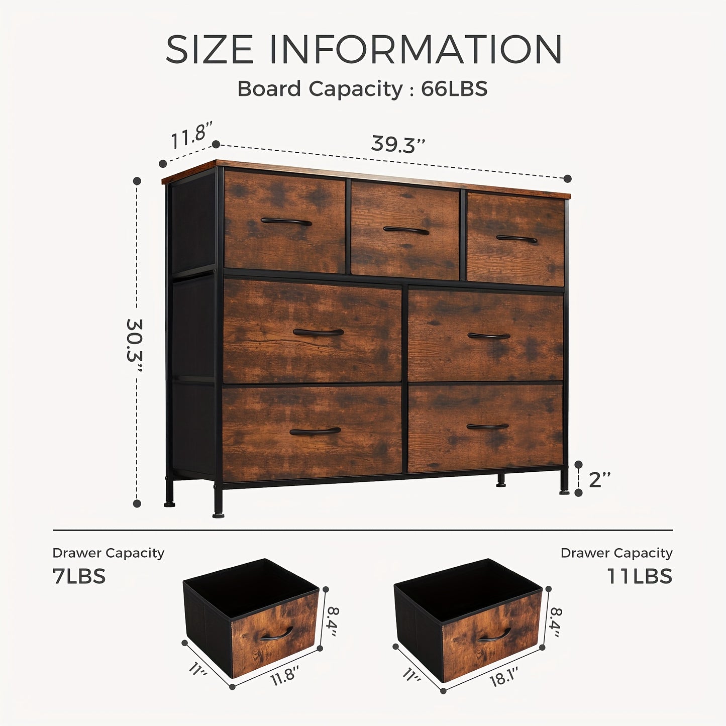 Idle Way Dresser For Bedroom With 7 Drawers