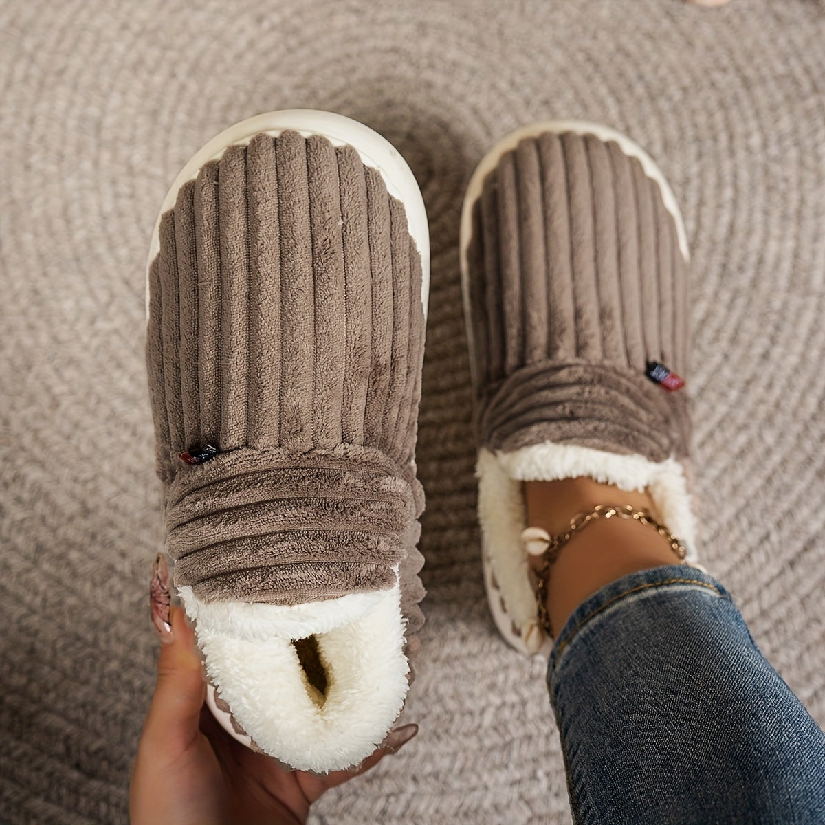 Cozy & Warm Plush Thermal Winter Slippers