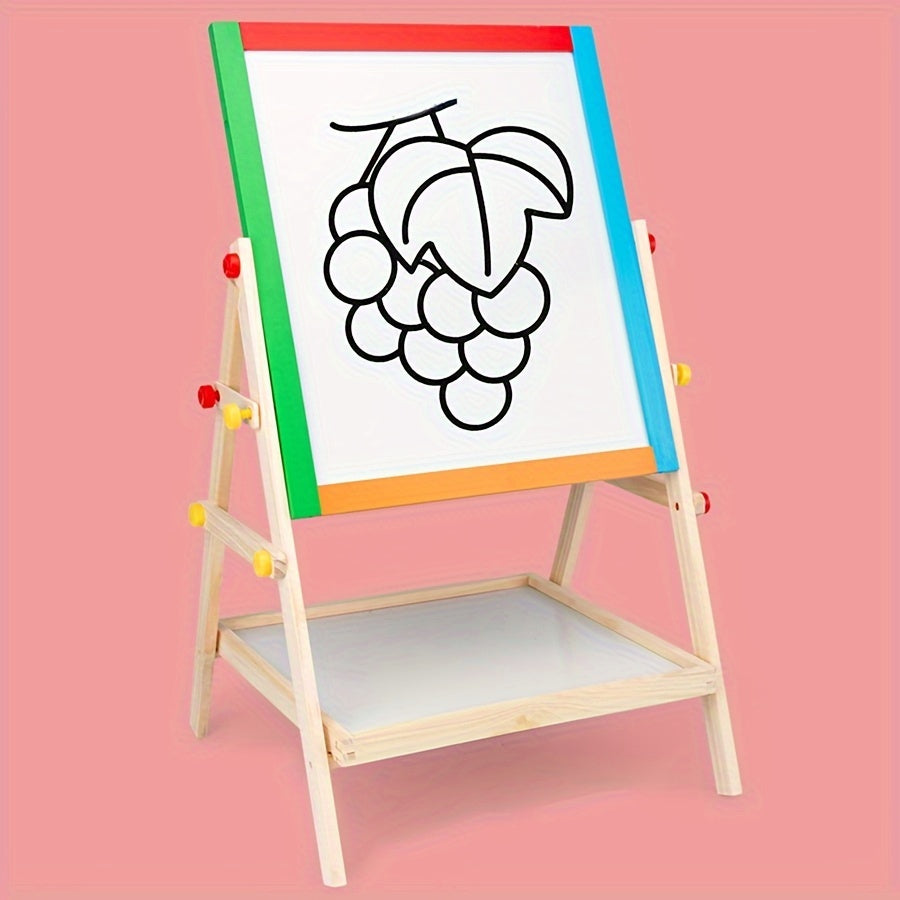 2-in-1 Wooden Drawing Board - Double-Sided