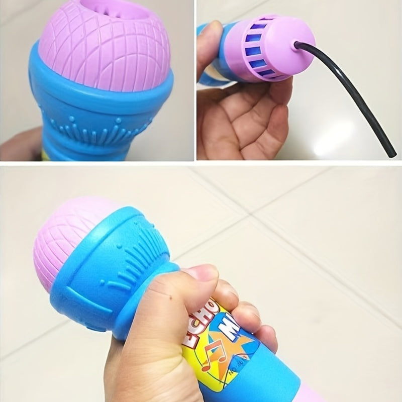 Kids Echo Microphone with Sound Effects - Durable Plastic Singing Toy for Early Education, Creative Music Play Gift for Children, Ideal for Christmas and Birthday Presents