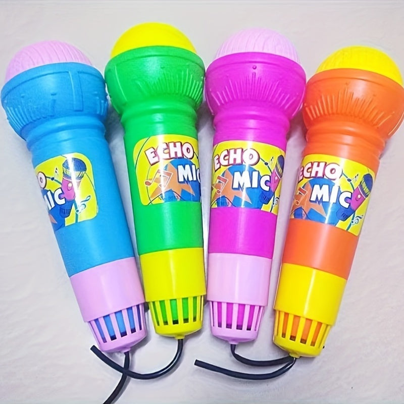 Kids Echo Microphone with Sound Effects - Durable Plastic Singing Toy for Early Education, Creative Music Play Gift for Children, Ideal for Christmas and Birthday Presents