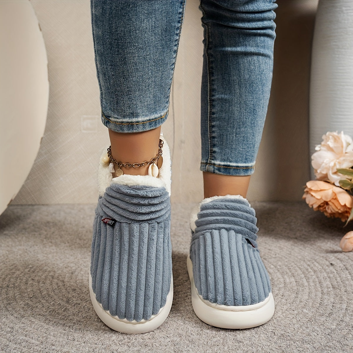 Cozy & Warm Plush Thermal Winter Slippers