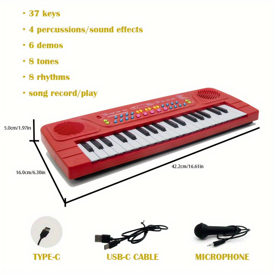 Portable Multifunctional Electronic Piano Keyboard