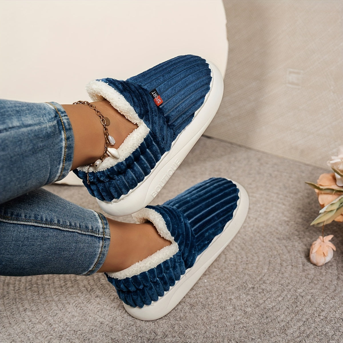 Cozy & Warm Plush Thermal Winter Slippers