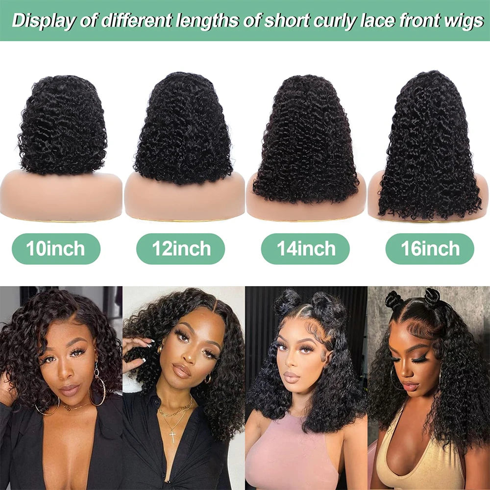 Fayniss Wear And Go Deep Wave Bob Wigs For Women Human Hair Curly Glueless Wig Ready To Go Human Hair Wigs Pre Cut Lace Air Wig