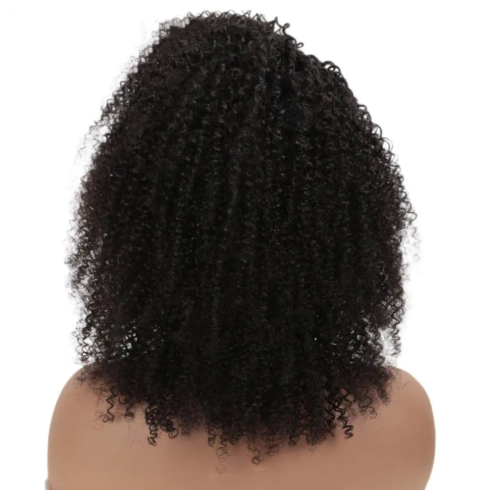 Trueme Afro Kinky Curly Lace Bob Wig Brazilian Lace Front Human Hair Wigs Pre-Plucked Jerry Curly Human Hair Lace Wig For Women