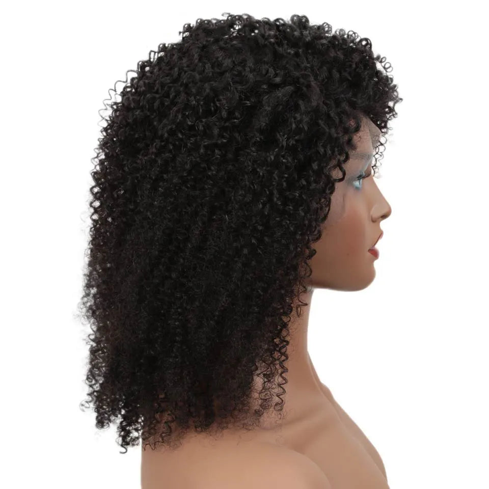 Trueme Afro Kinky Curly Lace Bob Wig Brazilian Lace Front Human Hair Wigs Pre-Plucked Jerry Curly Human Hair Lace Wig For Women