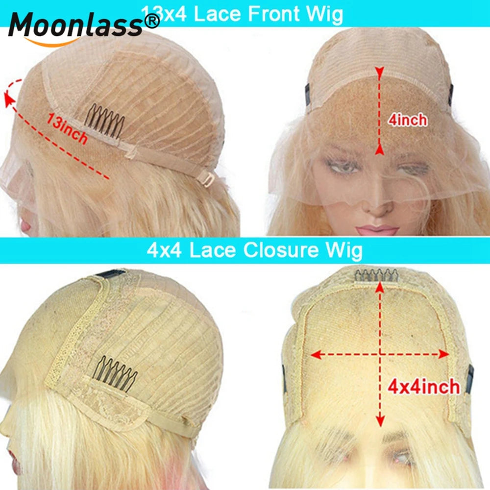 Purple Pink Highlight Transparent Body Wave Wig  Brazilian HD Lace Frontal Human Hair Wig Unit