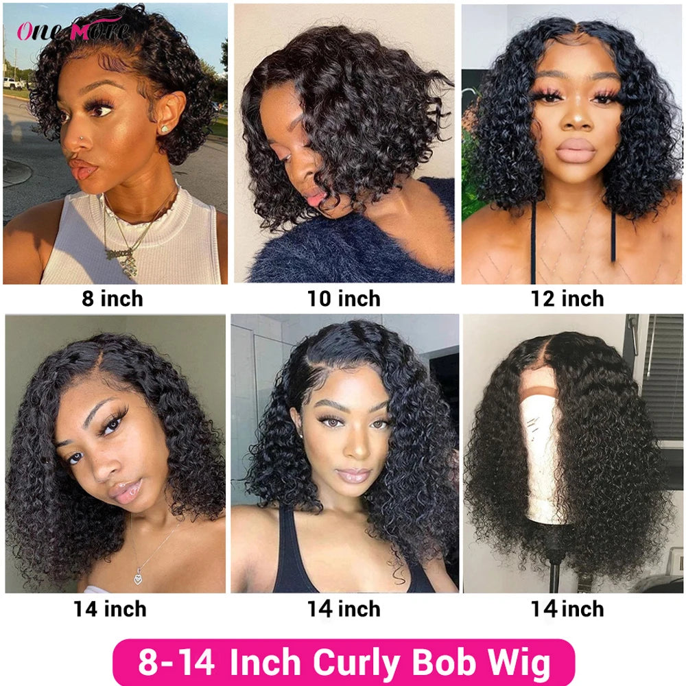 Short Bob Wig Highlight Wig Human Hair Kinky Curly Bob Lace Front Wig 13x4 Ombre Lace Front Human Hair Wigs 4x4 Closure Wig 180%