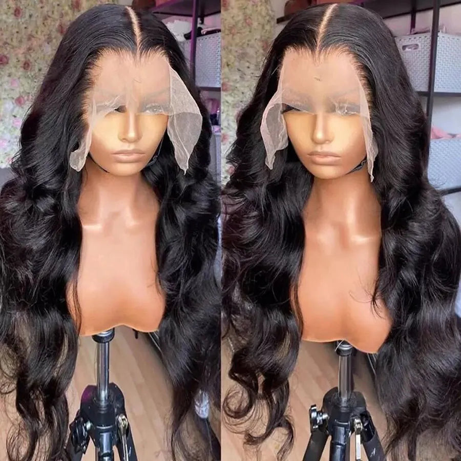 Goddess Remy Human Loose Body Wave Lace Front 13x4 Transparent Wig Unit