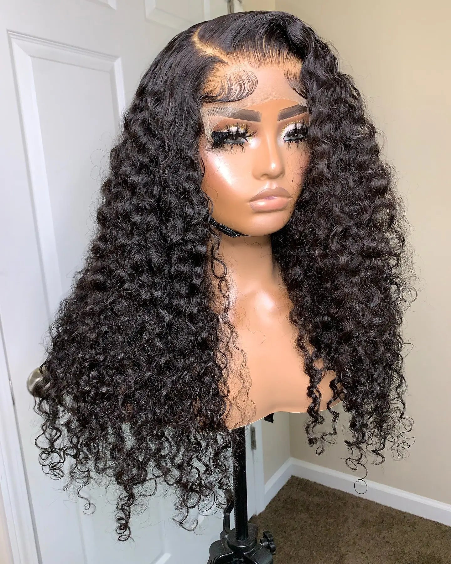 360 Lace Frontal Wig 28 30 Inch Water Wave 13x6 Lace Front Wig Human Hair Wigs Deep Curly Glueless Virgin Brazilian 180% Density