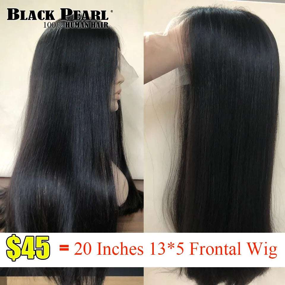 Factory Sale HD Transparent Lace Frontal Wig Brazilian Straight Lace Front Human Hair Wigs For Women Straight Lace Closure Wigs