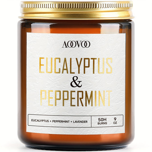 AOOVOO Eucalyptus & Peppermint Aromatherapy Candle