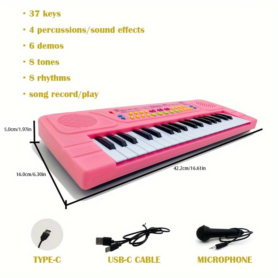 Portable Multifunctional Electronic Piano Keyboard