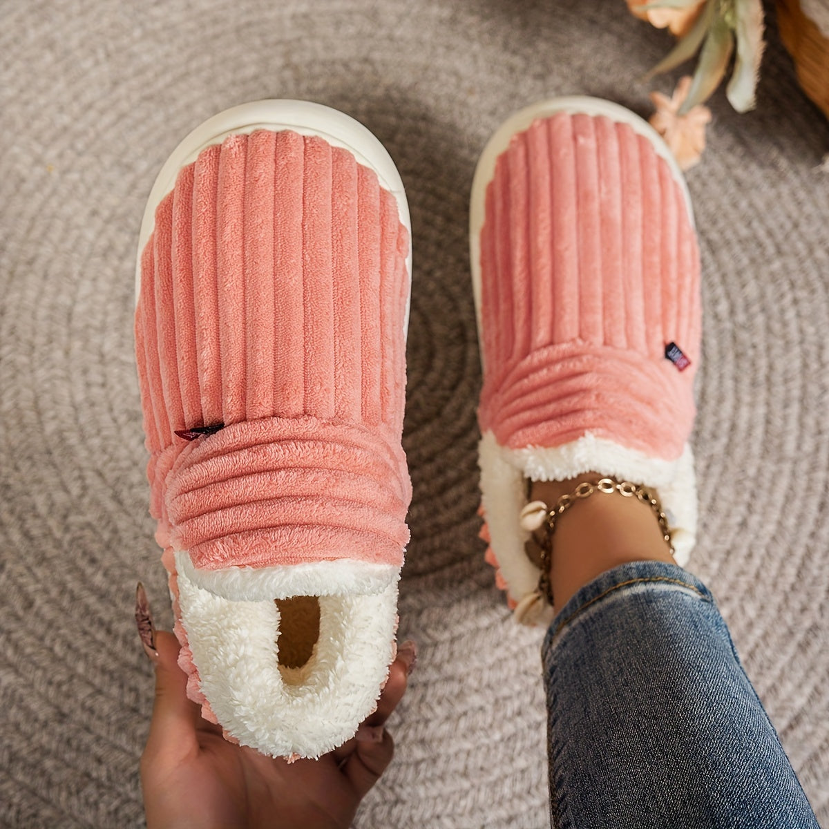 Cozy & Warm Plush Thermal Winter Slippers