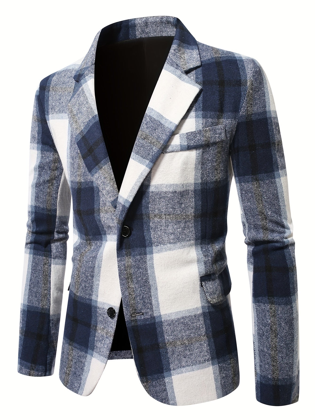 Men's Classic Plaid Blazer