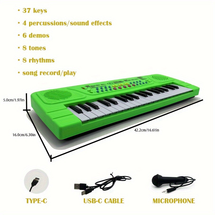 Portable Multifunctional Electronic Piano Keyboard