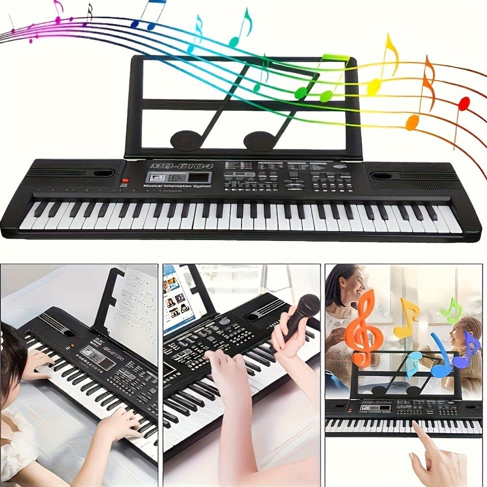 High-Quality Sound 61-Key Electronic Keyboard - Interactive Learning Piano