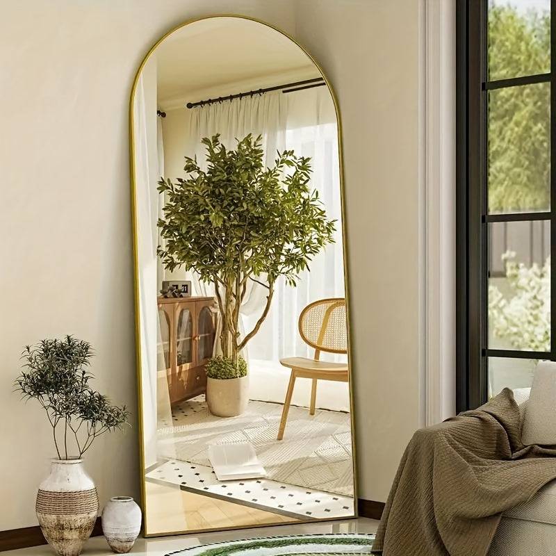 Arched Full Body Mirror with Stand