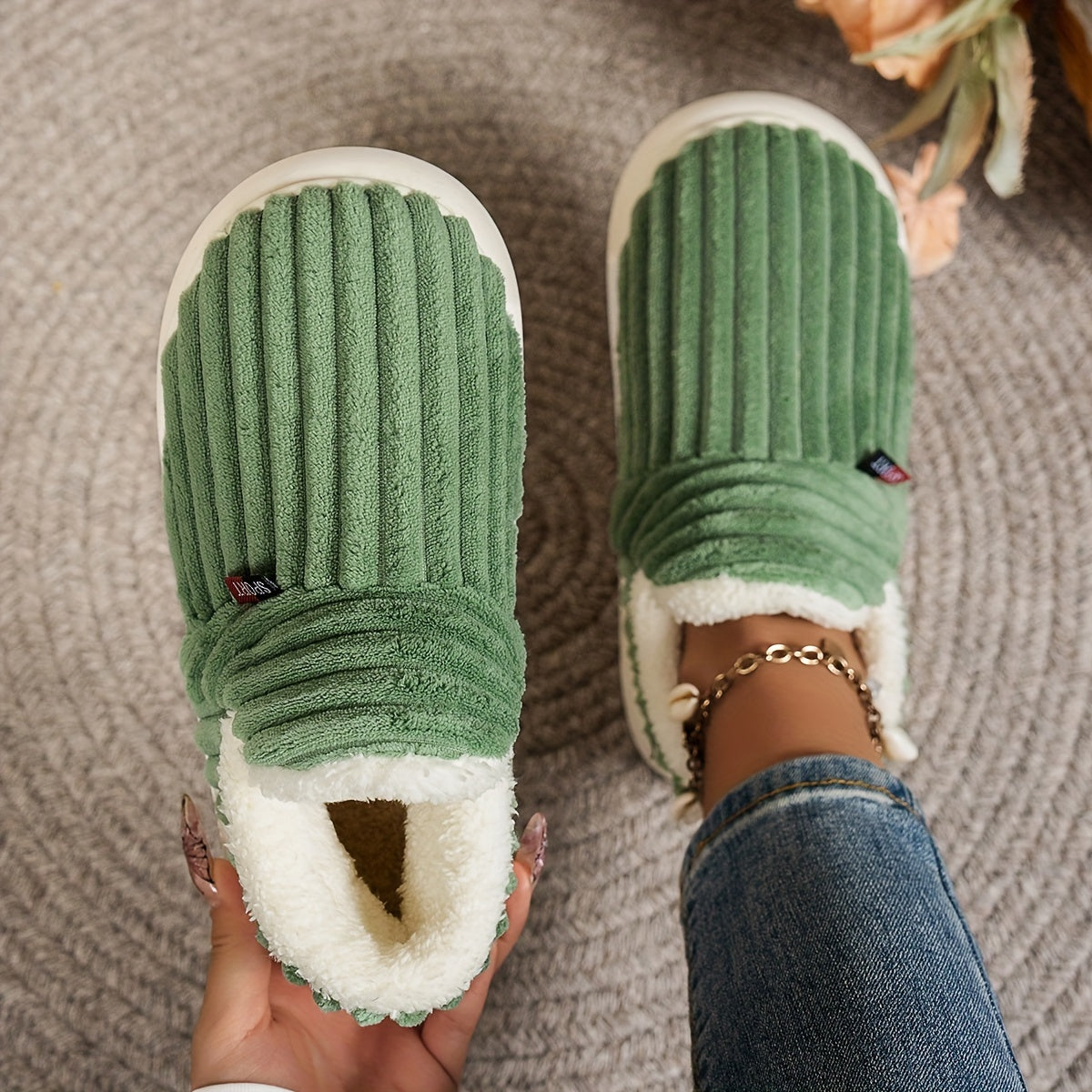 Cozy & Warm Plush Thermal Winter Slippers