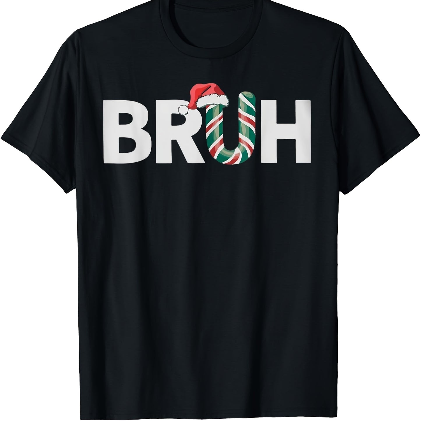 Brotherhood Christmas Family Matching Pajamas - 100% Cotton, Short Sleeve T-Shirt with Cartoon Print, Machine Washable