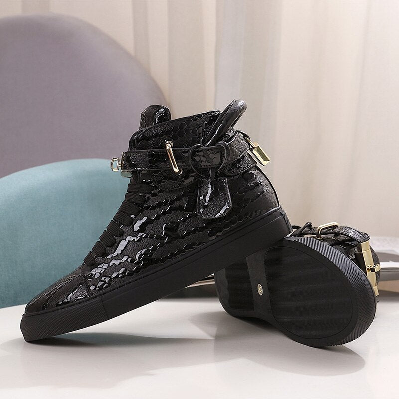 Men's Genuine Lux Leather Sneakers 