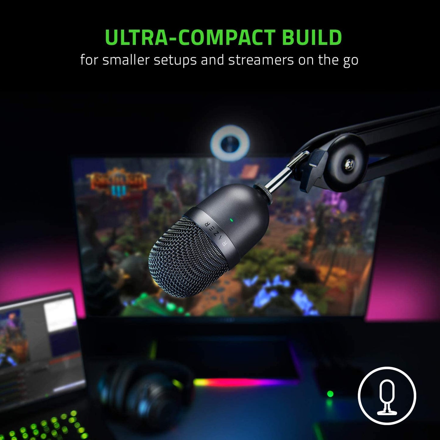 Seiren Mini USB Microphone - Professional Recording Quality for Podcast and Gaming