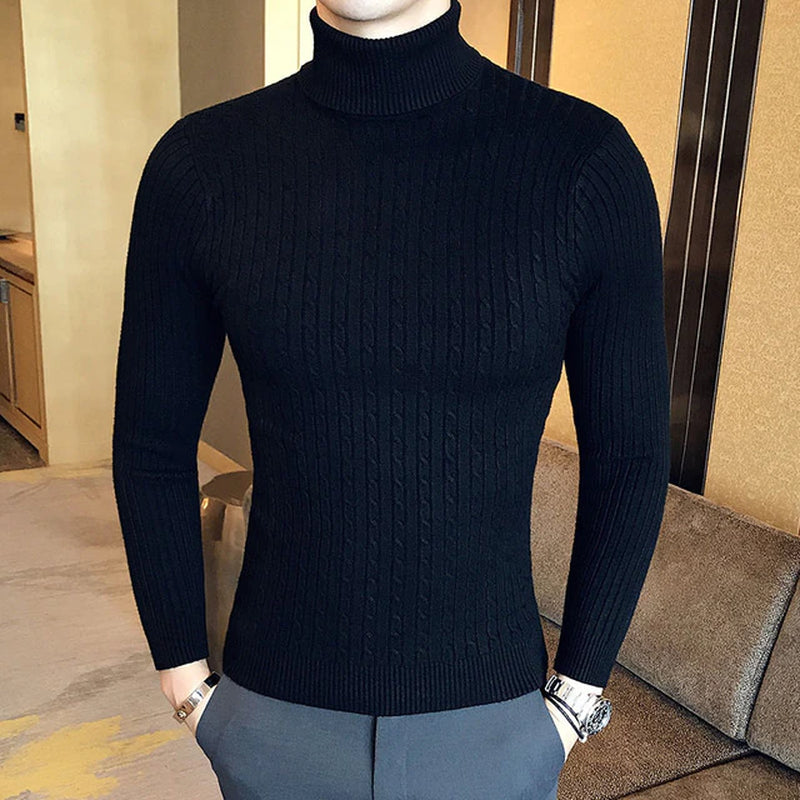 New Fashion Knitted Turtleneck Sweater 