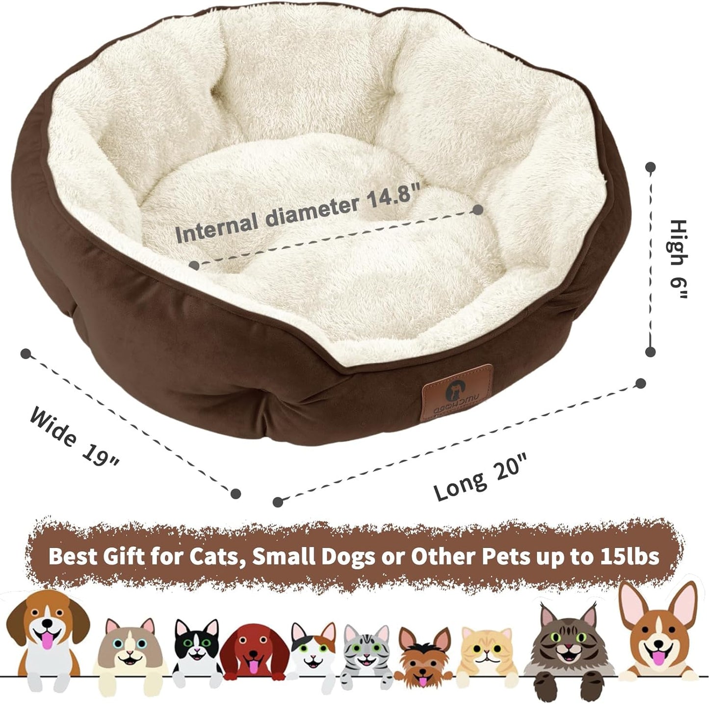 Extra Soft Puppy/Kitten Bed - Machine Washable