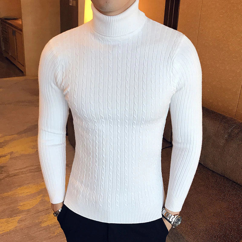 New Fashion Knitted Turtleneck Sweater 