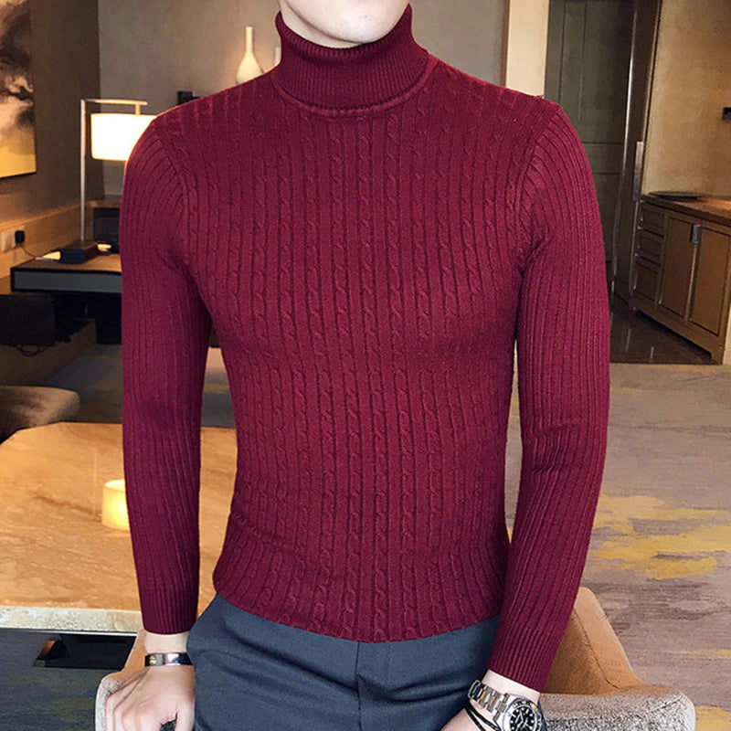 New Fashion Knitted Turtleneck Sweater 